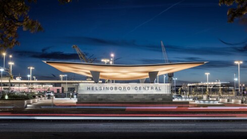 Felix Gerlach Photographs A Sculptural Swedish Rail Station Entrance for Tengbom