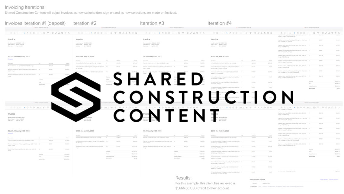 Finally, a split cost invoicing and licensing software built just for architectural photographers from Shared Construction Content